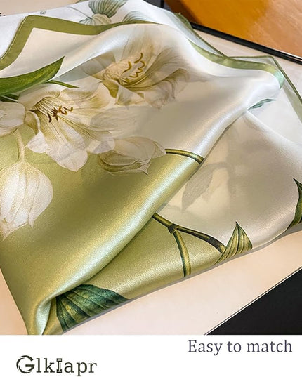 Satin Bandana Headscarf for Women Silky Hair Scarves for Fashion Lightweight