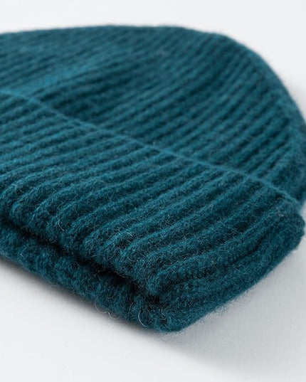 Villand 100% Cashmere Ribbed Cuffed Hat for Men, Ultra-Soft Men's Pure Cashmere Winter Ski Beanie