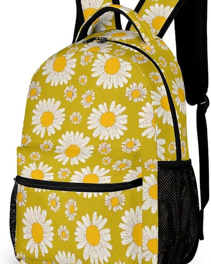 Fashion Daisy Backpack Lightweight Large Capacity Laptop Daybag for Travel Work