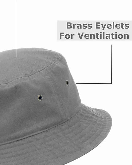 Utmost Bucket Hat 100% Cotton & Denim Lightweight Packable Outdoor Summer Beach Fishing Sun Hat