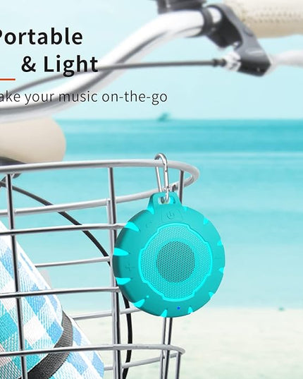 HEYSONG Waterproof Shower Bluetooth Speaker, Durable & Portable with Clear Sound, Ideal for Shower, Pool, Beach & Kayaking – Great Gift for Girls, Women & Men