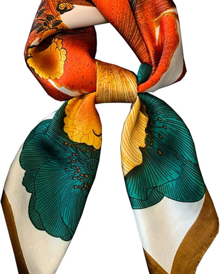 Dailyacc Hair Bandanas Scarf For Women Lightweight Fashion Neck Silk Satin Head Scarves For Sleeping Handbags Scarf