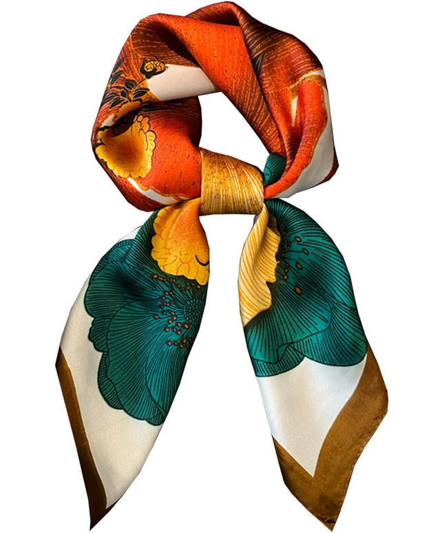 Dailyacc Hair Bandanas Scarf For Women Lightweight Fashion Neck Silk Satin Head Scarves For Sleeping Handbags Scarf