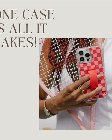 Walli Cases for iPhone 17 Pro Case Aesthetic Wallet Phone Case Card Holder, Securely Holds up to 2 Cards - Cute, Trendy Phone Cover for Women, fits iPhone 17 Pro, with Kickstand & Finger Strap