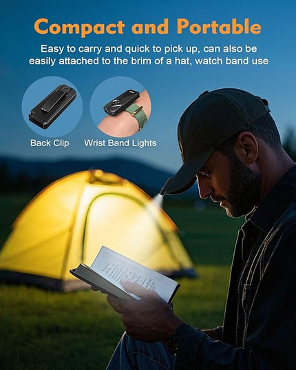 VTIGER K1 800 High Lumens Key Chain Light, Small EDC Rechargeable Keychain Flashlight, Compact LED Tiny Flashlight with Magnetic, Mini Clip-on Pocket Lights for Camping, Emergency, Everyday Carry