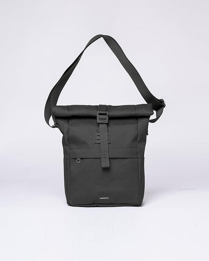 Sandqvist Men's Icon Sacoche Bag, Black, One Size