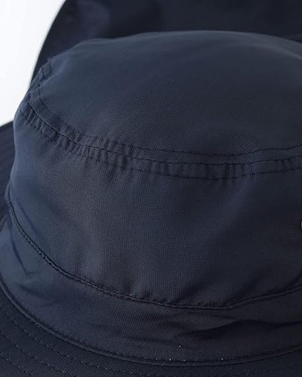 Home Prefer UPF50 Mens Sun Hat with Neck Flap Quick Dry UV Protection Cap Womens Wide Brim Fishing Hat Neck Flap Beach Garden