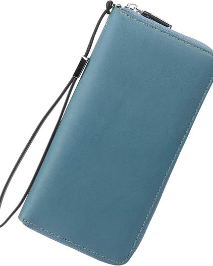 Lavemi Small Compact Women Wallet RFID Blocking Genuine Leather Bifold Purse with ID Windows