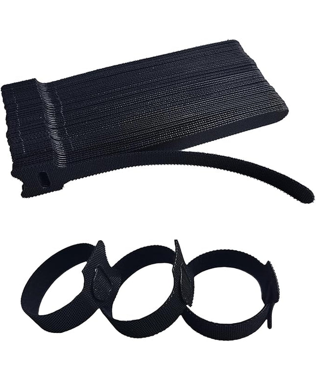 6 Inches Black Reusable Cable Ties,Multi-purpose Adjustable Cord Straps, Cable Organizer,Cord Wrap and Hook Loop Cords Management,Adjustable Cord Ties for Organizing Home, Office, Data Centers,56 PCS