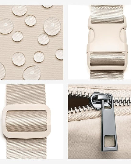 Belt Bag for Women Fanny Pack Crossbody Bags for Women Fashion Waist Packs with Adjustable Strap Gifts for Teen Girls Women Men (Beige)