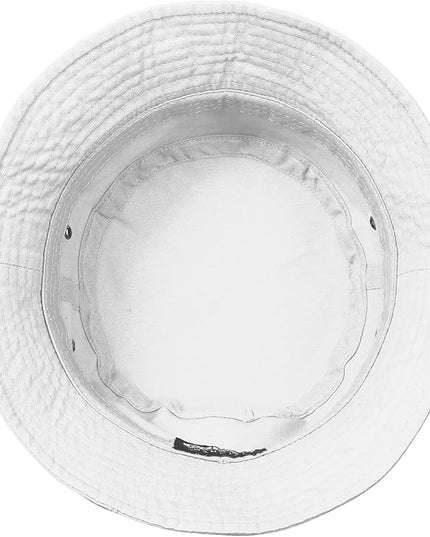 Falari Men Women Unisex Cotton Bucket Hat 100% Cotton Packable for Travel Fishing Hunting Summer Camp