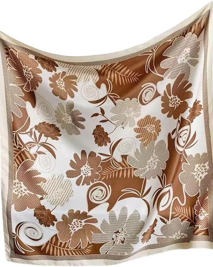 Julunar Silk Like Head Scarf for Women - Satin Large Hair Scarves - 35" Square Silk Hair Wrap for Sleeping with Gift Packed