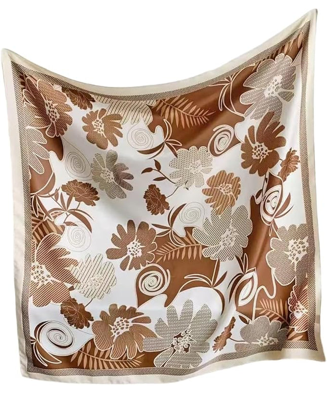 Julunar Silk Like Head Scarf for Women - Satin Large Hair Scarves - 35" Square Silk Hair Wrap for Sleeping with Gift Packed