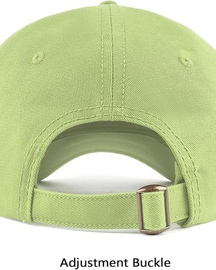 Zylioo XL XXL Oversize Baseball Cap, 100% Cotton Adjustable Dad Hat for Big Heads 23.5"-25.5", Soft Crown Large Size Cap