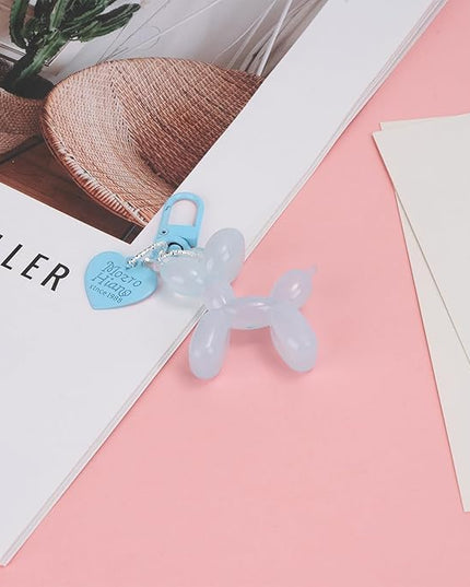 Balloon Dog Keychain Cute Bag Charm Handbag Purse Key Accessories