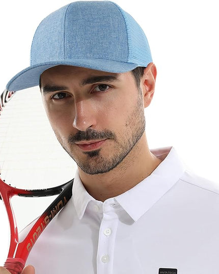 kozinu Unisex Trucker Hats Blank Mesh Snapback Hats Sport Plain Baseball Caps Adjustable Fitted Hat