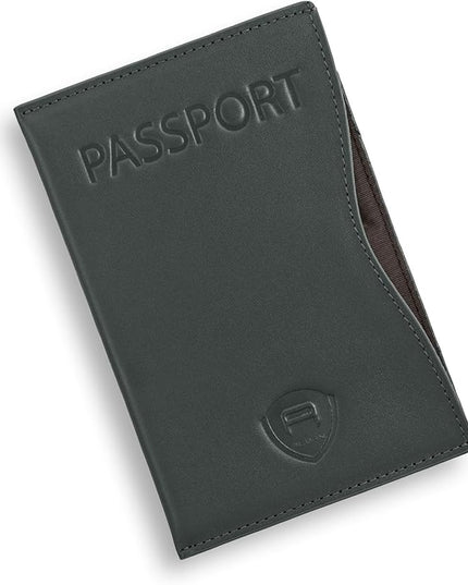 Alban RFID Passport Holder Women Men RFID Blocking Travel Passport Wallet Case Genuine Leather Passport Cover porta pasaporte