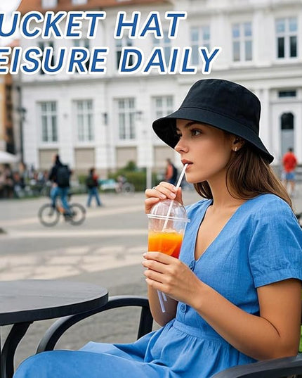 DASSNANE Sublimated Bucket Hats Bulk Solid Color DIY Blank Hat Bucket Hats for Men, Women and Adults