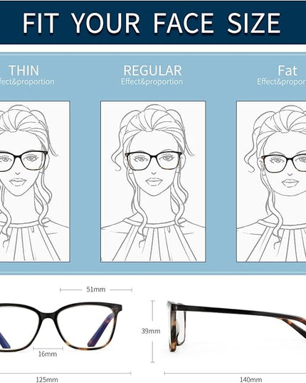 BLUEMOKY Blue Light Reading Glasses for Women 3 Pack Fashion Cat Eye Computer Glasses Bluelight Blocking Reader