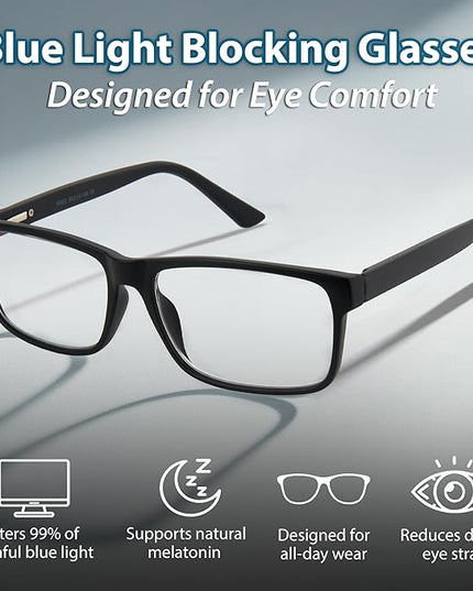 Blue Light Blocking Glasses For Men/Women Anti-Fatigue Computer Monitor Gaming Glasses Reduce Eye Strain Game Glasses