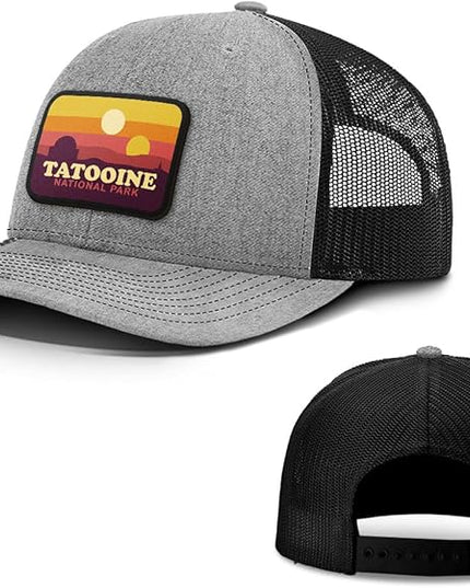 Tatooine National Park Patch Back Mesh Hat Casual Wear - Baseball Cap for Mens & Womens Mesh Adjustable Snapback Strap