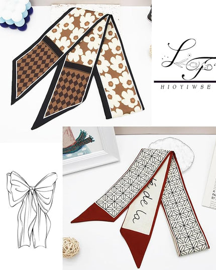 Purse Scarf Handbags For Women Skinny Hair Neck Accessories Scarves With Bag Scarfs Handle Fashion Lightweight