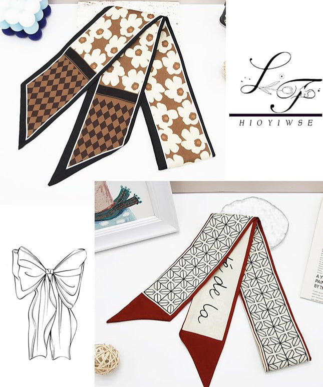 Purse Scarf Handbags For Women Skinny Hair Neck Accessories Scarves With Bag Scarfs Handle Fashion Lightweight