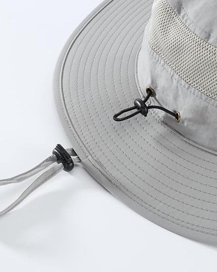 Home Prefer UPF 50+ Men's Sun Hat Wide Brim Bucket Hat UV Protection Hat for Mens Womens Beach Safari Gardening Golf Fishing