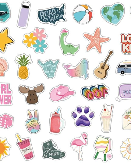 100 Pack Fun Cute Stickers for Water Bottles, Laptops, Teacher Rewards for Phone Cases, Valentine’s Day Gifts, Waterproof Vinyl Stickers Teens, Kids, Adults, Cool Decals for Girls and Boys (Variety)