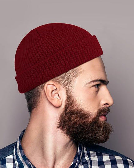 SATINIOR Trawler Beanie Watch Hat Roll-up Edge Skullcap Fisherman Beanie for Women Men