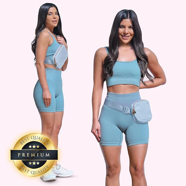 DANCOUR Blue Fanny Pack for Women – Stylish Crossbody Belt Bag, Everywhere Waist Bag, Trendy Bum Bag, Fashion Crossbody Fanny Pack, Blue Belt Bag Dupe, Lightweight Travel