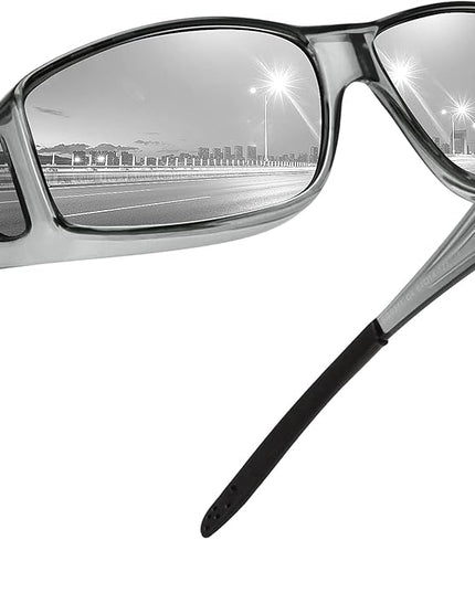 MEETSUN Fit Over Glasses Sunglasses for Men Women,Wrap Around Sunglasses Polarized UV400 Protection