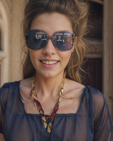 The Fresh Women's Oversized Square Jackie O Cat Eye Hybrid Butterfly Fashion Sunglasses - Exquisite Packaging