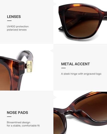 SOJOS Vintage Oversized Cateye Sunglasses Womens UV400 Large Designer Shades Lentes De Sol Para Mujer SJ2634