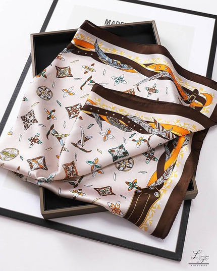 Satin Bandanas Head Scarf For Women Hair Scarves Accessories Lightweight Fashion Wrap Neck Silk Sleeping Headscarf