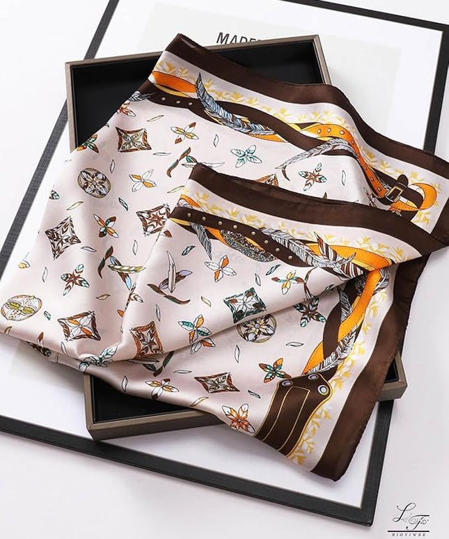 Satin Bandanas Head Scarf For Women Hair Scarves Accessories Lightweight Fashion Wrap Neck Silk Sleeping Headscarf