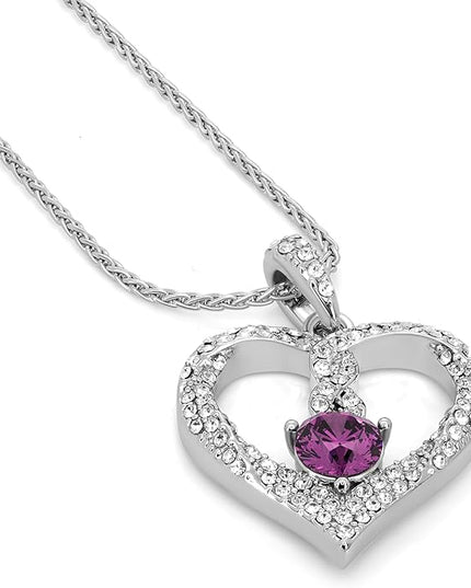 TRYNDI Birthstone Necklace for Women - Infinity 12 Months Birthstone Necklace, Christmas Gifts for Wife, Daughter, Girlfriend, Mom - Mother’s Day, Valentine’s, Anniversary, Birthday Gift for Her