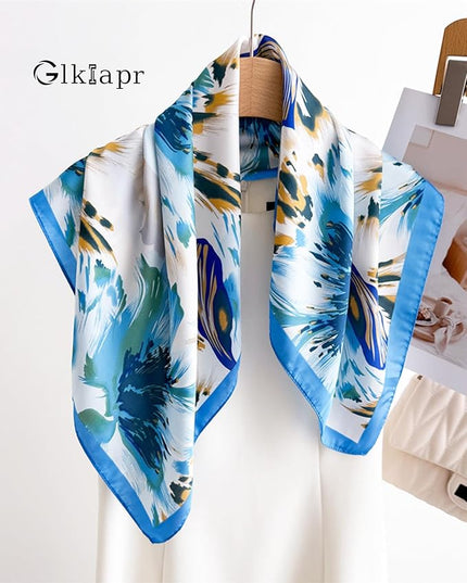 Satin Bandana Headscarf for Women Silky Hair Scarves for Fashion Lightweight