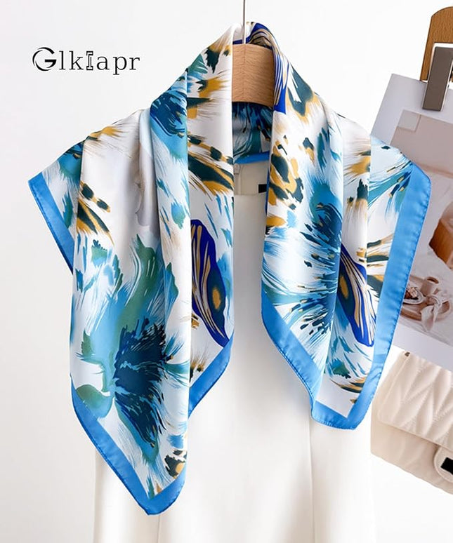 Satin Bandana Headscarf for Women Silky Hair Scarves for Fashion Lightweight