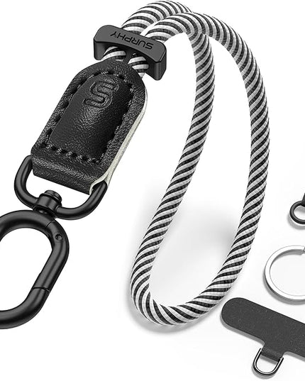 SURPHY Phone Wrist Strap, Keychain Wristlet, Phone Strap Charm with Tether Tab, Cellphone Lanyard Wrist, Key Chain for Women