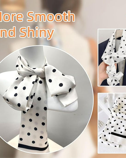 Dailyacc Hair Scarf for Women Fashion Silky Satin Headscarf Wrap Breathable Lightweight Neck Scarves For Handbag