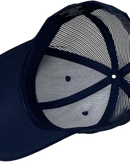 Classic Solid Color Mesh Trucker Hat - Adjustable Snapback Cap for Men & Women - Casual & Sporty Style