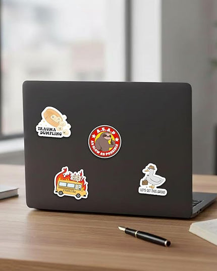 Delulu is Da Solulu by Puraesla - 300PCS Funny Holographic Stickers for Adults - Sarcastic Meme Decals for Friends,Co Workers Waterproof Vinyl for Laptop, Water Bottle, Journal