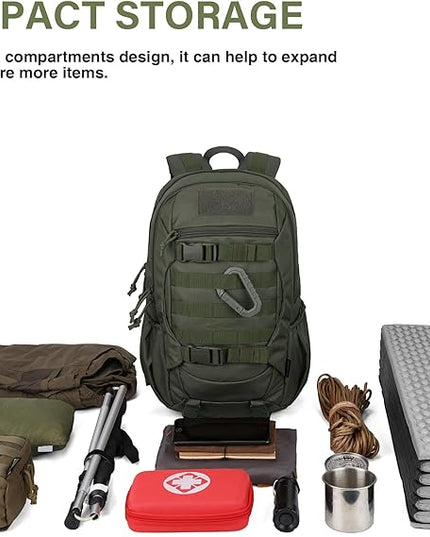 Mardingtop Tactical Molle Backpack for Men- 18L/28L EDC Hiking & Motorcycle Backpack