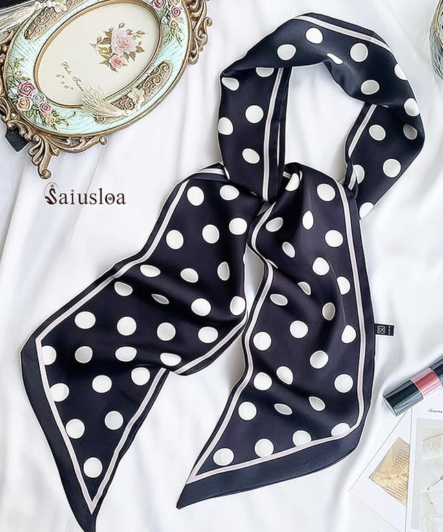 Purse Scarf For Handbags Head Scarves For Women's Hair Bags Scarfs Long Skinny Scarves Fashion Silky