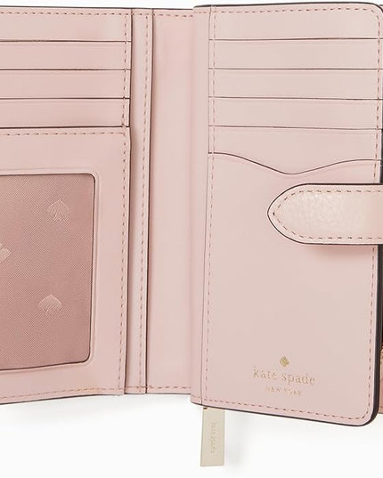 kate spade new york Leila Pebbled Leather Medium Compact Bifold Wallet
