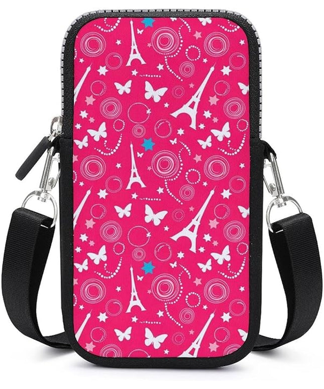 Unisex Small Crossbody Bags, Women Men Portable Adjustable Crossbody Phone Wallet Pouch
