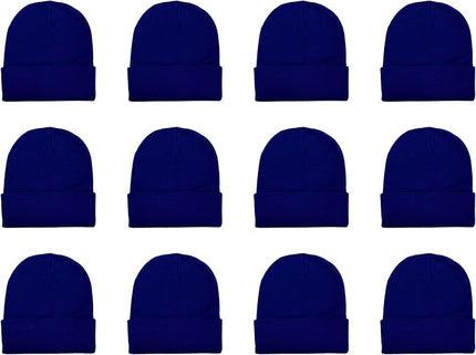 Gelante Unisex Beanie Cap Knitted Warm Solid Color and Multi-Color Multi-Packs