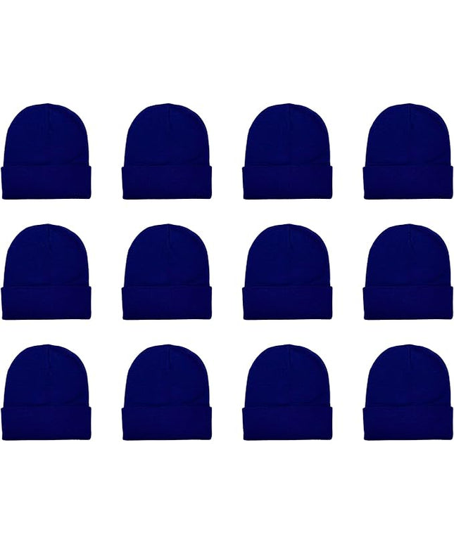 Gelante Unisex Beanie Cap Knitted Warm Solid Color and Multi-Color Multi-Packs