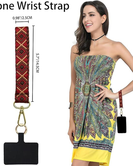 LEMEDE Adjustable Phone Lanyard - Phone Wristlet & Crossbody Phone Strap, Versatile for ID, Camera，Key straps(1" Width)